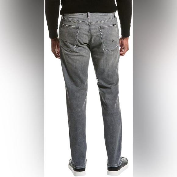 NWT HUDSON Blake Slim Straight Leg Jeans in Bronx Gray - Picture 4 of 9